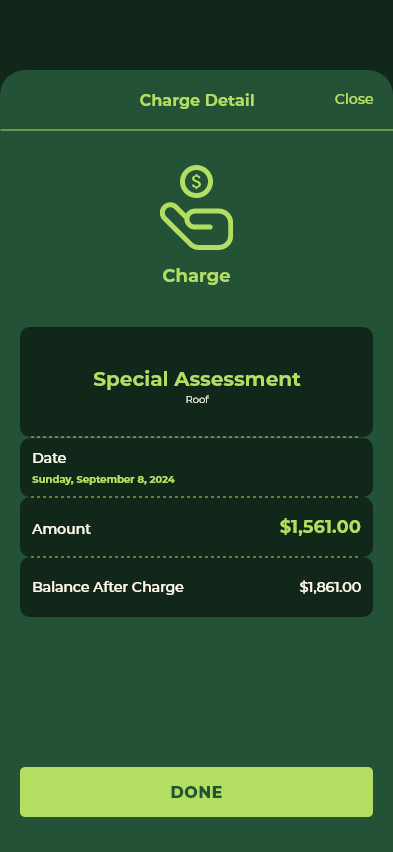 Charge Detail