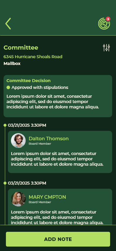 Committee Member View