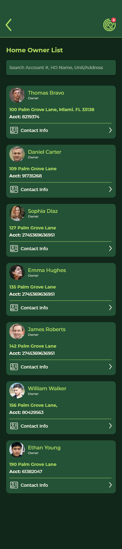 Homeowner List
