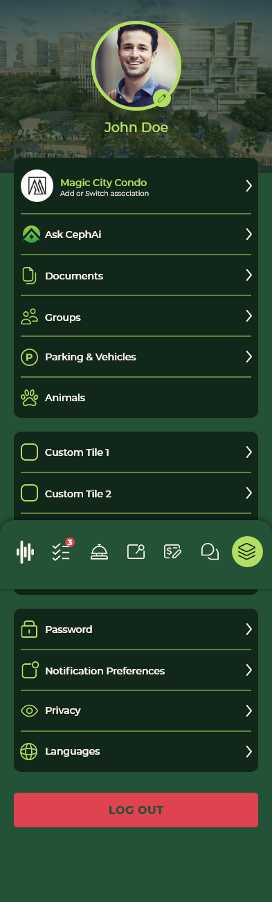 More Menu