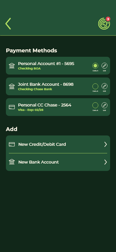 Payment Methods