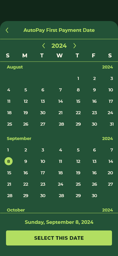 Select Date